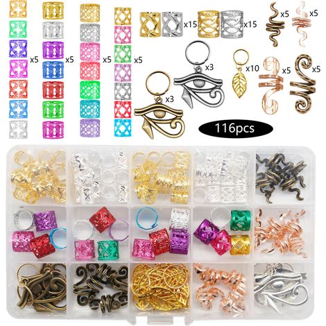 Kit 116 pièces accessoires cheveux en aluminium, ensemble coiffure feuille métallique, pack beauté pour salon et usage domestique, outils de styling variés (1/4)