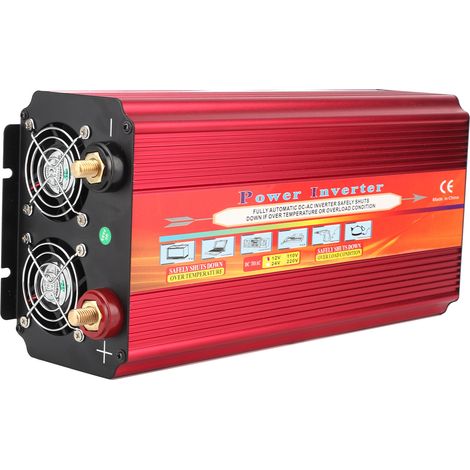 4000W Kfz-Konverter LCD Modifizierter Sinus-Wechselrichter Dual-Universalstecker Dual-Lüfter (12V auf 220V, 50/60Hz) (1/5)