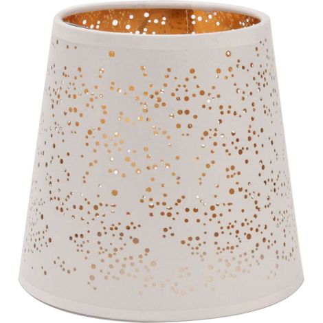 Abat-jour en tissu ajouré à clipser, accessoire de lumière pour lampadaires muraux décoratifs blancs (1/5)