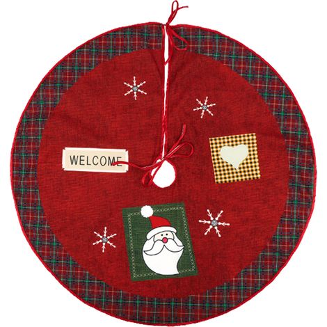 Bedruckter Weihnachtsbaumschmuck (60 cm), ideal für den Baumfuß. Weihnachtsartikel und -dekorationen.