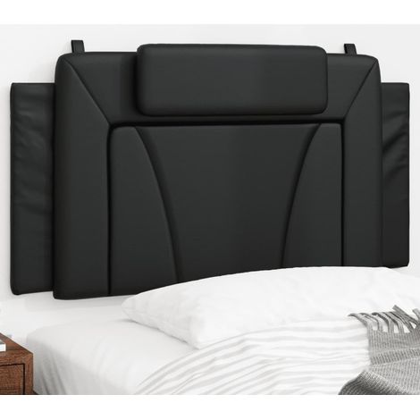 vidaXL Coussin de tête de lit Viana noir 100 cm similicuir (1/5)