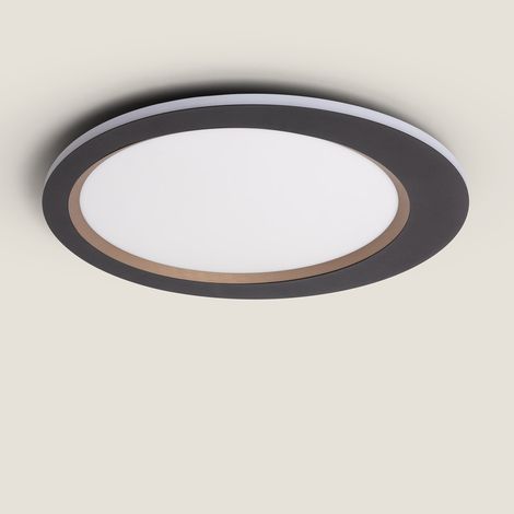 LED Deckenleuchte 40W Metall Taska Schwarz