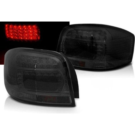 Paire de feux arriere Audi A3 8P de 05/2003 a 2008 LED fume (1/2)