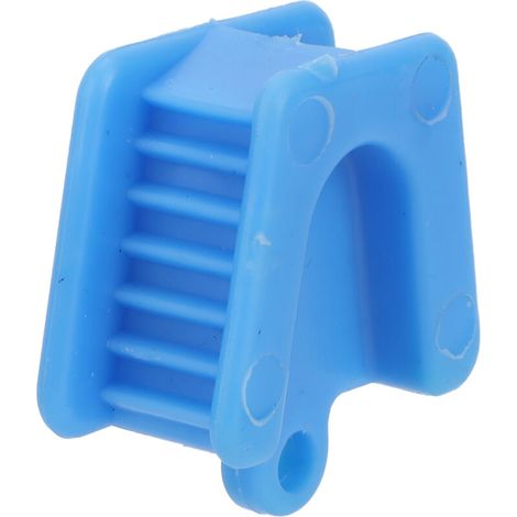 Écarteurs de joues en silicone bleu pour soins dentaires, blocs de morsure orthodontiques professionnels (1/5)