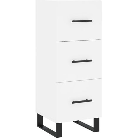 Aparador-cómoda-mueble-organizador-cocina-salón-salón-comedor 345 x 34 x 90 cm-madera de ingeniería-blanco 020030278