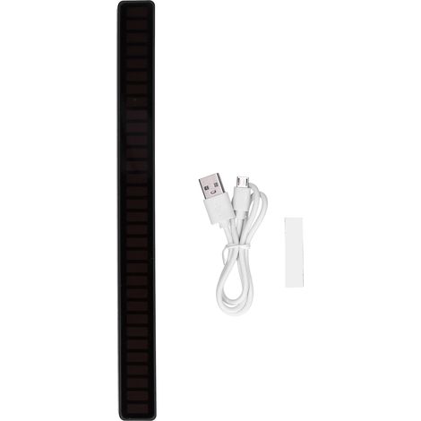 Lumière de rythme à commande vocale alimentée par USB capteur voiture RGB lampe pour ordinateur Audio musique 32LED Noir (1/5)