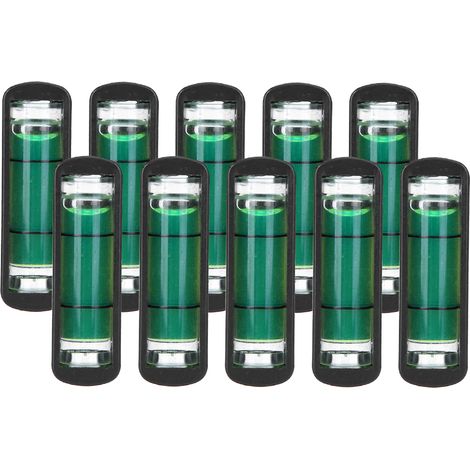 10 mini niveaux à bulle en plastique de haute précision pour trépied d'appareil photo horizontal