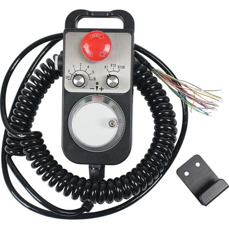 6-Achsen-Handrad, Aluminiumlegierung, 130 x 130 x 80 mm, 100 Impulse pro Umdrehung, 5V DC, Not-Aus-Funktion (1/5)