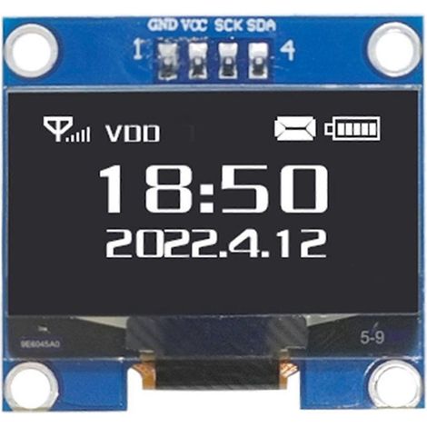 1,3-Zoll-Display mit 128x64 Pixeln, organischer Leuchtdiode (OLED), CH1116-Chip, IIC-Schnittstelle, Displaymodul