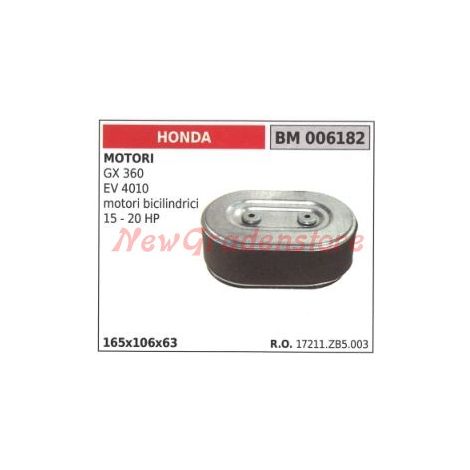 Luftfilter HONDA-Motor GX 360 EV 4010 Zweizylindermotoren 15 20 PS 006182