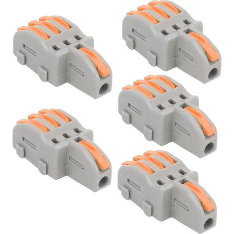 20 connecteurs rapides SPLF13 1 entrée 3 sorties, répartiteur de câbles TTap pour moteurs d'éclairage 250 V (orange)