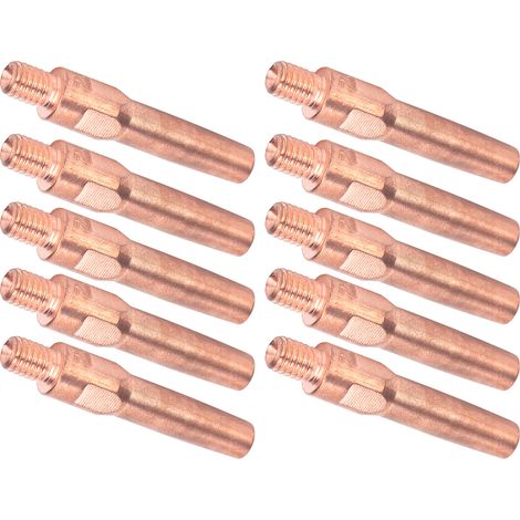 10 Stück M6 leitfähige Düsen, Schweißbrenner-Kontaktspitzen, Ersatzzubehör, 8,8 x 45 x 1,2 mm (1/5)