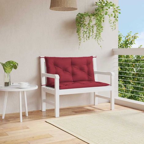 Gartenbank-Auflage Weinrot 100x(50+50)x7 cm Oxford-Gewebe (1/5)