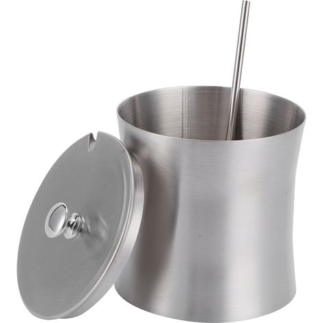 Pot à épices en acier inoxydable avec couvercle et cuillère (1/5)