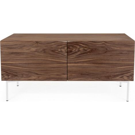 Buffet 2 Portes & 2 Niveaux "Plof" 120cm Noyer (1/5)
