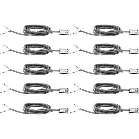 10 interrupteurs magnétiques CS1U 10W reed cylindre pneumatique marche/arrêt pour SI.SU.SC.JSI.MI.MA50‑63 - Commande magnétique (1/5)