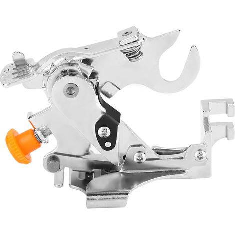 Patte à volants pour machine à coudre, basse tige, accessoire jaune, pied presseur pour fronces, usage domestique (1/5)