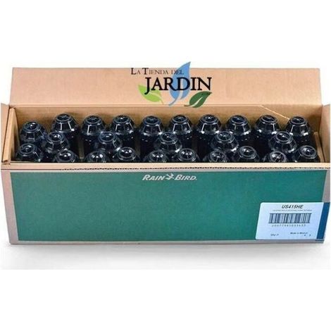 Set di 25 Diffusore d’Irrigazione Rain Bird UniSpray US415, Raggio 4,5 m, Angolo Regolabile, Altezza di Sollevamento 10 cm