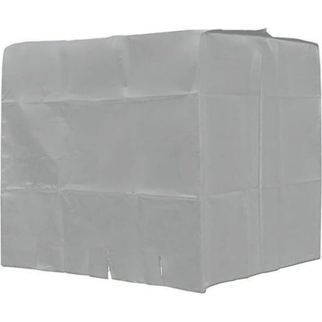 Outdoor Water Tank Protective Cover, 1000L IBC Container Waterproof and Dustproof Fabric Sunscreen Garden Equipment (Silver) (1/5)