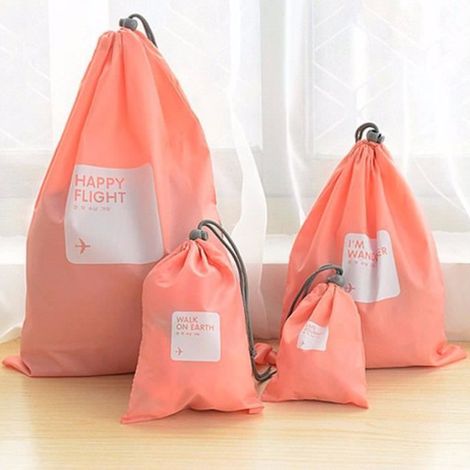 Pack de 4 Organisateurs de Valise Étanches pour Chaussures, Sous-Vêtements etc (1/4)