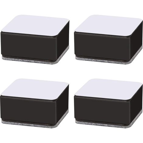 4 Stück Kohlenstoffstahl Tischerhöhung, Selbstklebende Möbelerhöhung, Durchmesser Möbelerhöher, für Sofa, Couchtisch, Schrank, Bett, Schreibtisch—3cm Hoch (1/5)