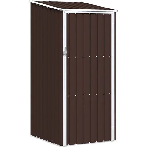 Chalet de jardin marron, 87 x 98 x 159 cm, acier galvanisé (1/5)