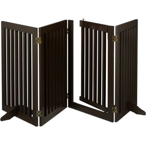 Cancello di sicurezza marrone con anta 70 cm (1/5)