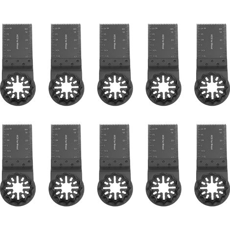 Lame de scie oscillante 10 pièces, outil multifonction de profondeur de coupe de 34mm 40mm avec Interface Starlock (1/5)