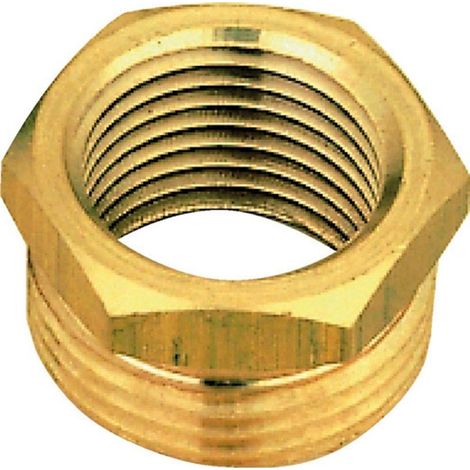 réduction en laiton à visser - 6 pans - mâle 15 x 21 vers femelle 12 x 17 - sachet de 2