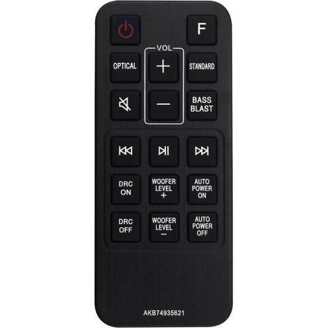 HONORNIC - Télécommande de remplacement AKB74935621 pour barre de son LG SJ2.aeusllk