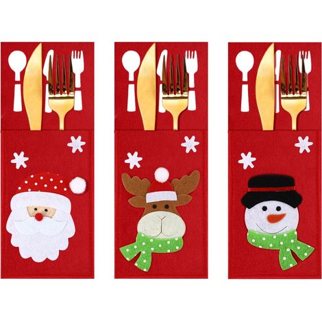 Christmas Cutlery cover 3 pcs KF333