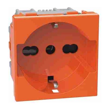 Prise italienne standard BTIJ4140A16O P40 2 P+T 16 A 250 Vca - entraxe 19 mm et 26 mm