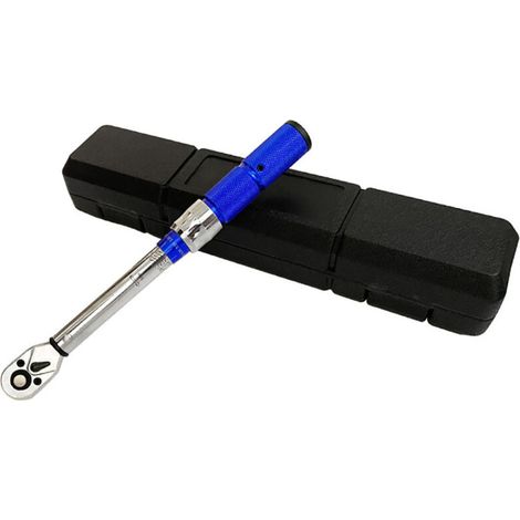 Vtizikl Clé dynamométrique 3/8", 5-60 NM Kit de clés dynamométriques pour vélo et moto, 0,2 NM Micro réglage avec blocage, clé dynamométrique avec tête à cliquet réversible à 72 (1/4)
