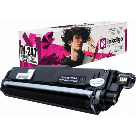 Toner Inkdigo TN247B compatibile con Brother DCP-L3510 HL-L3210 MFC-L3710CW, certificato TÜV. (1/5)
