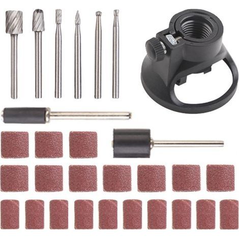 Mini accessoires de meulage électrique, tête de fraise, localisateur de couvercle de corne, forêt, accessoires de ponçage