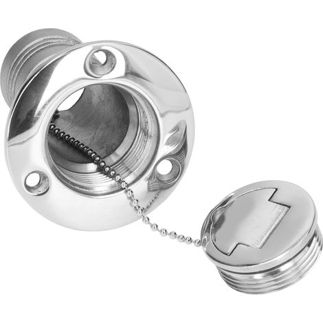 38-mm-Einfüllstutzen für Schiffskraftstoff aus Edelstahl 316, Schiffszubehör mit Wassereinspritzung, Tankanschluss, Bootsersatzteil (1/5)