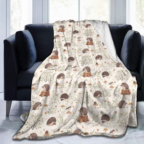Couverture, 150130cm couverture en laine de flanelle douce et chaude, adaptée au lit/canapé/canapé/bureau/camping (1/5)