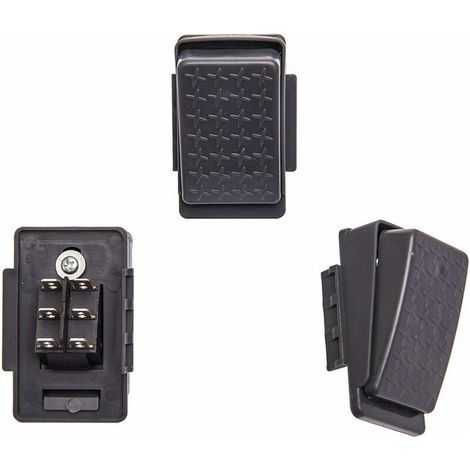 pair Interrupteur de contrôle de pédale d'accélérateur pour voitures d'enfants - Noir 6 broches