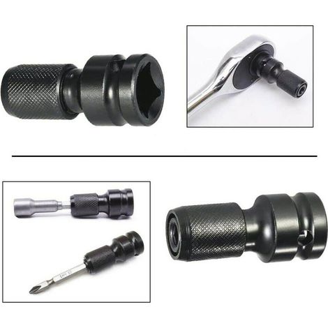 ADATTATORE ATTACCO QUADRO DA 1/2&quot POLLICE A ESAGONALE RAPIDO INSERTI GIRAVITE N