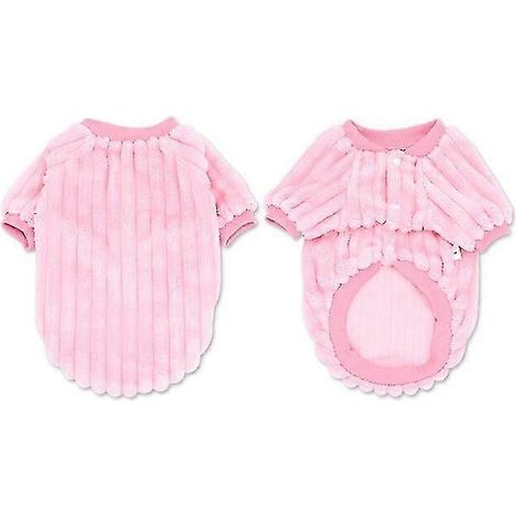 Niedliche Haustierkleidung, weiche Welpen- und Kätzchenmäntel für kleine und mittelgroße Hunde und Katzen, warme Winterjacke für Chihuahuas (Größen XS-2XL), Rosa (1/5)