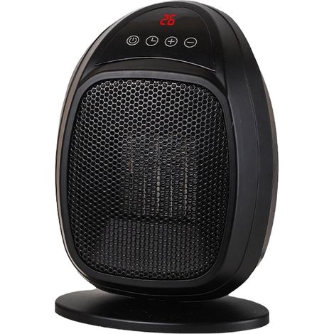 Radiateur Électrique - Thermostat Intelligent - Affichage LED - Minuterie - Protection Contre La Surchauffe - Pour Intérieur Salle De Bain Camping-Car - 1 Pièce (1/4)