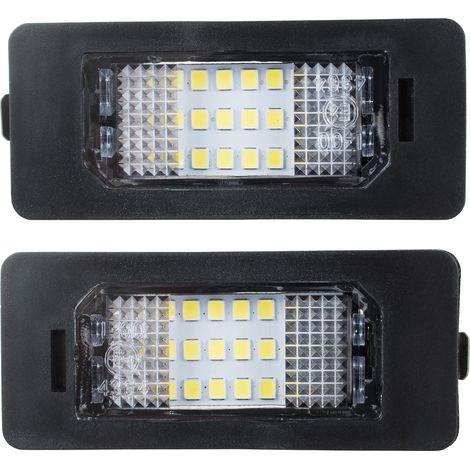 Juego de 2 luces LED para matr铆cula de BMW E39, E60, E61, E82, E88, E90, E91, E92, E93, X5, E70, X6, E71 y E72