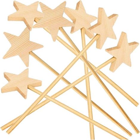 7 baguettes magiques en bois 23 cm