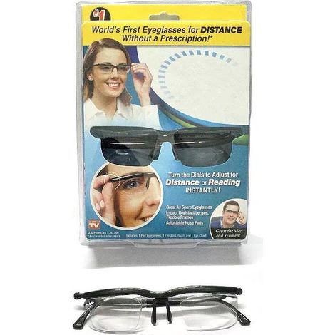 Lunettes à molette universelle réglable, mise au point variable, pour la vision de loin. (1/4)