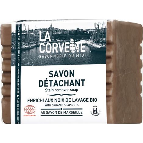 LA CORVETTE - Savon détachant enrichi aux noix de lavage écocert 250g
