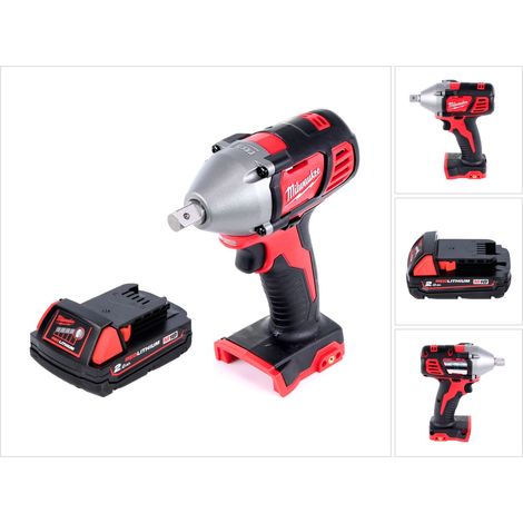 Atornillador de impacto a batería Milwaukee M18 BIW12-201 18 V 240 Nm 1/2" + 1 batería de 2,0 Ah - sin cargador (1/5)