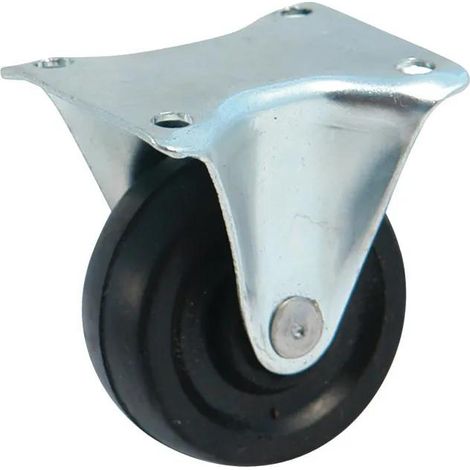 Avl Rueda Placa negra 40mm caucho cincado
