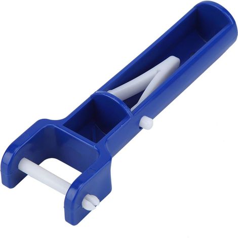 2 Pièces Clip De Piscine, Matériau ABS Bleu, Forme En V, Pour Tête De Brosse, Compatible Tiges Télescopiques (1/5)