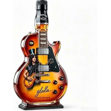 New Ornament Whiskey Bottle Guitar Modeling Red Wine Bottle Whiskey Bottle