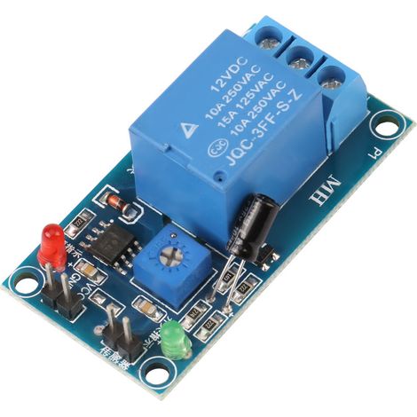 Module de commande de relais pour capteur d'humidité du sol DC12V avec interrupteur d'arrosage automatique (1/5)